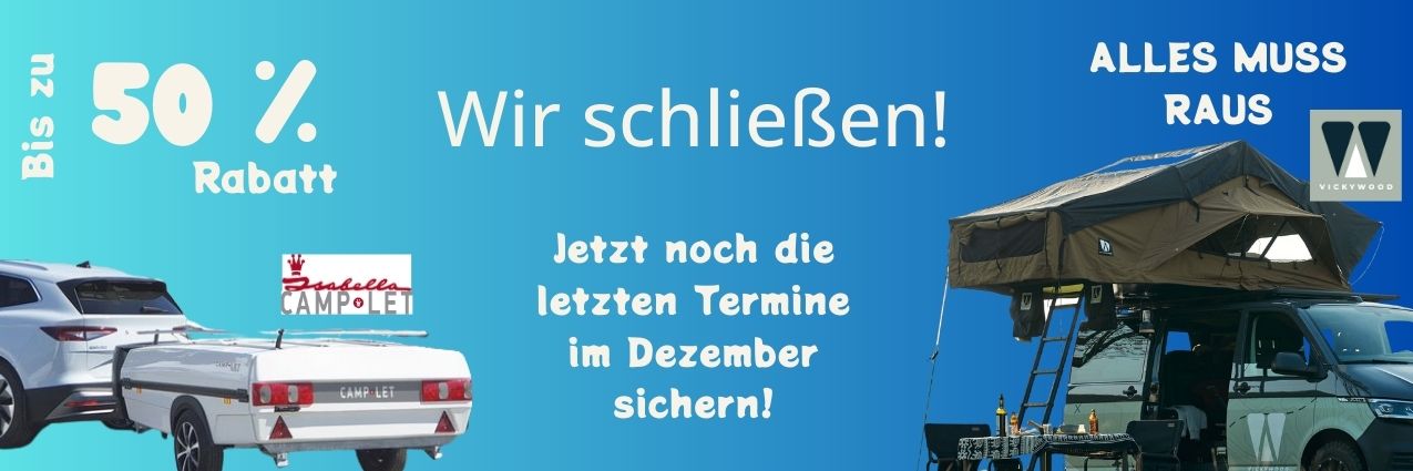 Wir schließen - letzte Termine im Dezember sichern